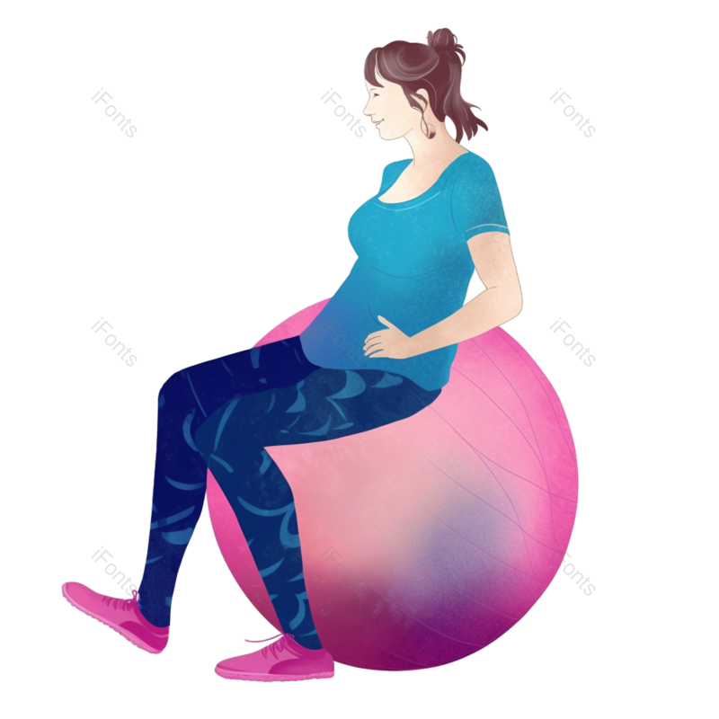 母亲节图片,女人元素,手绘人物PNG,卡通人物免抠素材